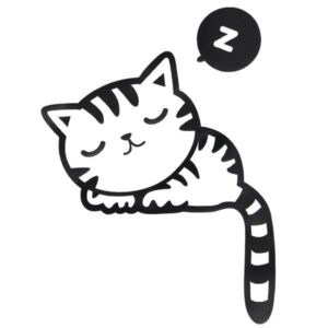 Naklejka nad włącznik - śpiący kotek