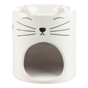Ceramiczny podgrzewacz olejków - kot Feline Fine biały