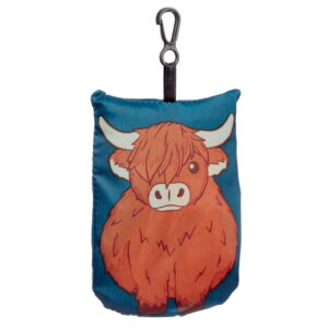 Składana torba na zakupy - Szkocka krowa wyżynna wzór 1