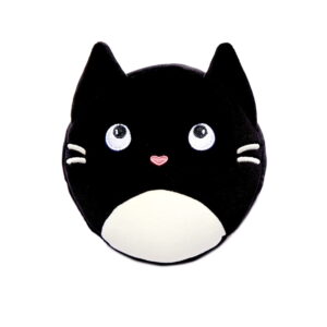 Mała poduszka podróżna z maską na oczy - Czarny Kot