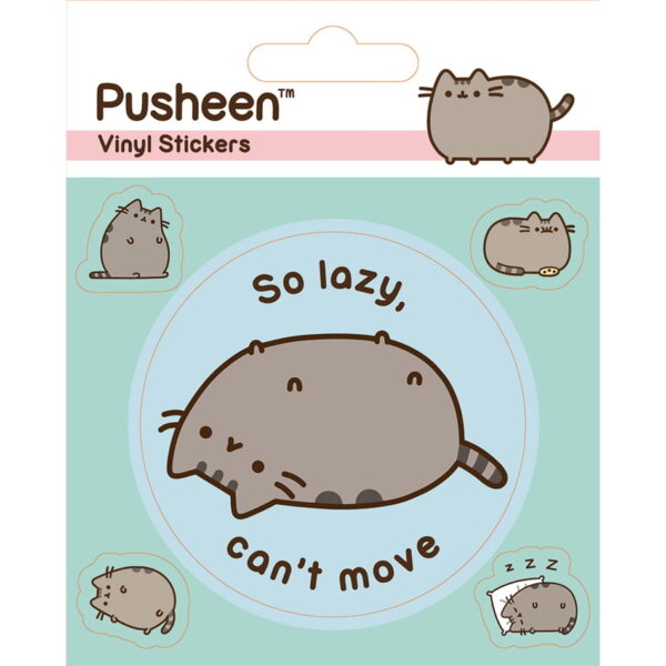 Naklejki winylowe - Kot Pusheen Lazy