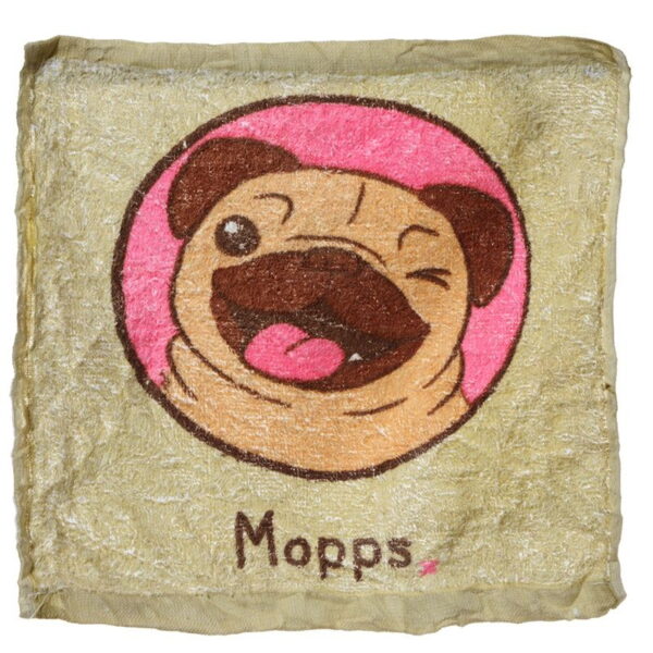 Skompresowany ręcznik podróżny - Pies Mops